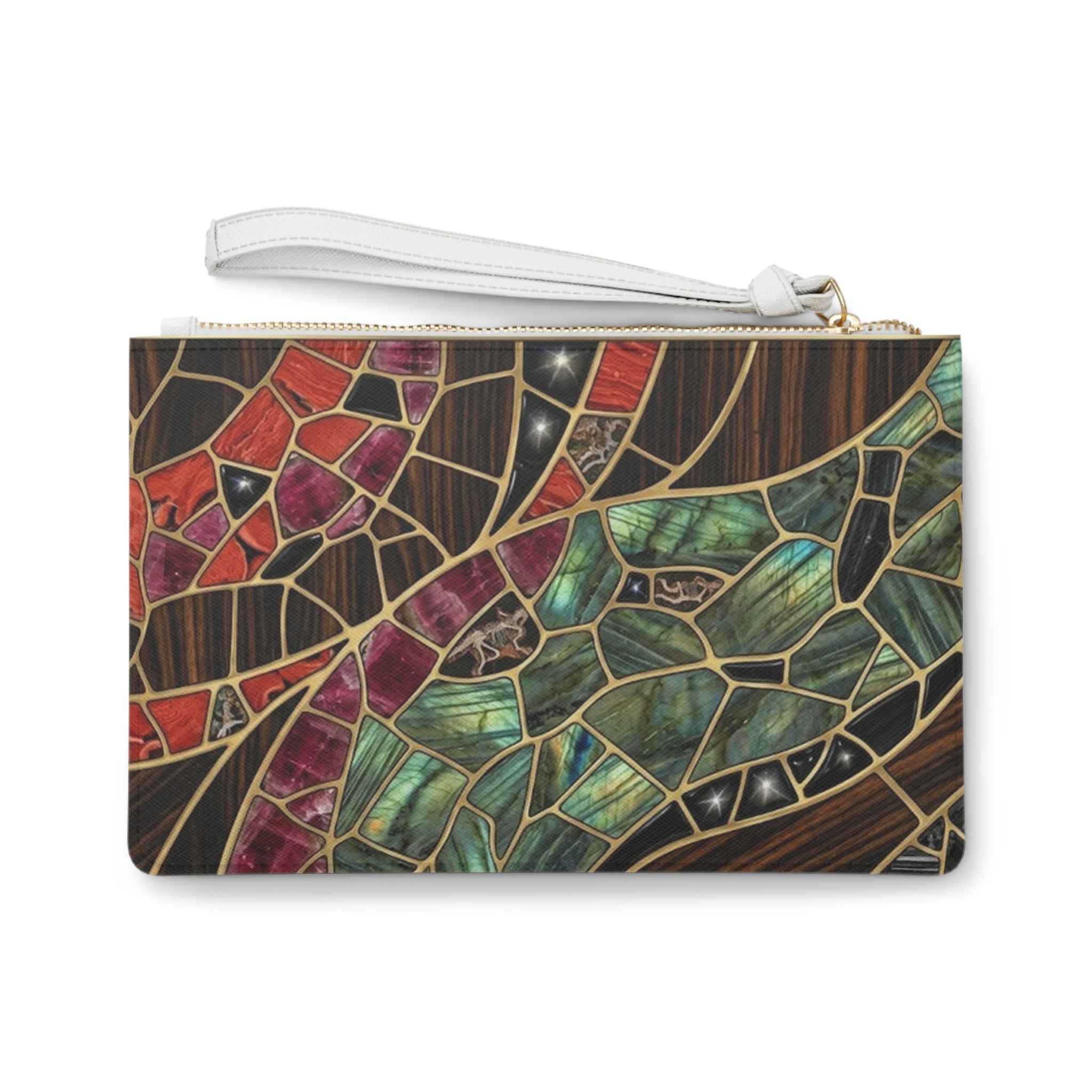 Stained Glass Mosaic Clutch for Elegant Fashion Statement - Tulique