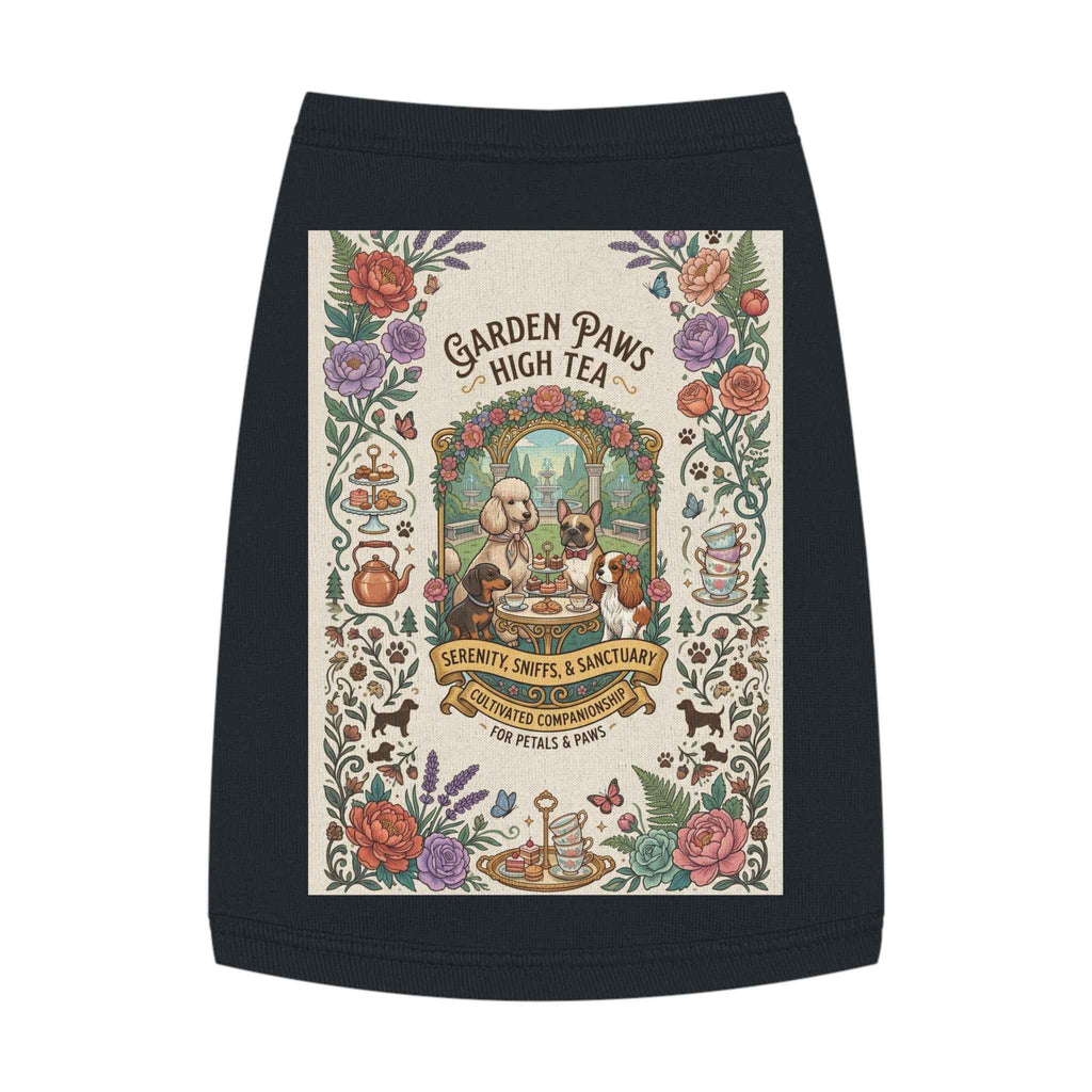 Garden Paws Floral Pet Tank Top - Vintage High Tea Party Style for Dogs & Cats - Tulique