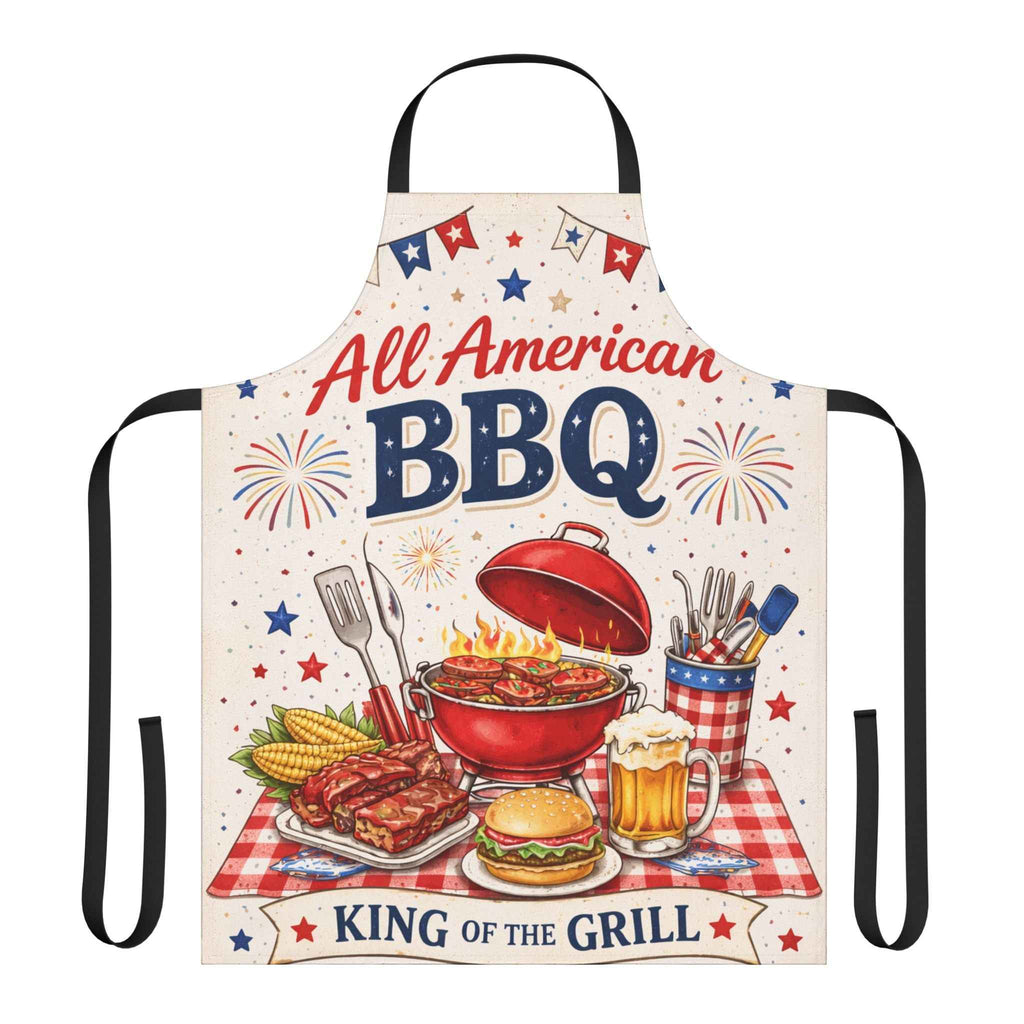 All American BBQ Apron - King of the Grill Patriotic Cooking Apron