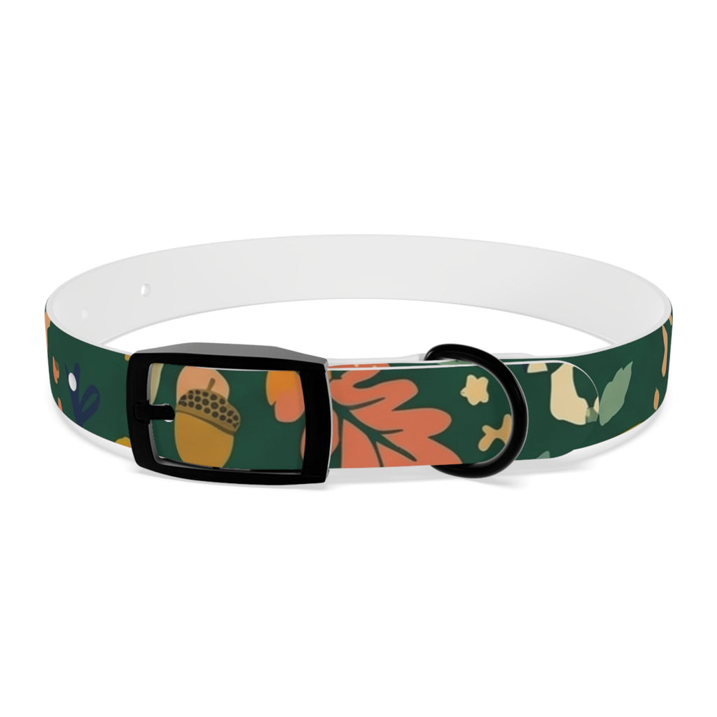 Autumn Floral Dog Collar - Adjustable Seasonal Acorn Floral Collar for Dogs - Tulique