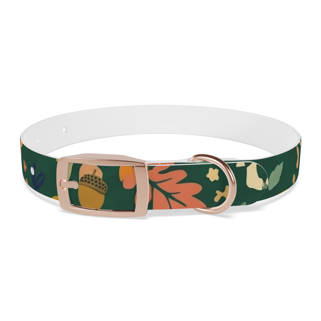 Autumn Floral Dog Collar - Adjustable Seasonal Acorn Floral Collar for Dogs - Tulique