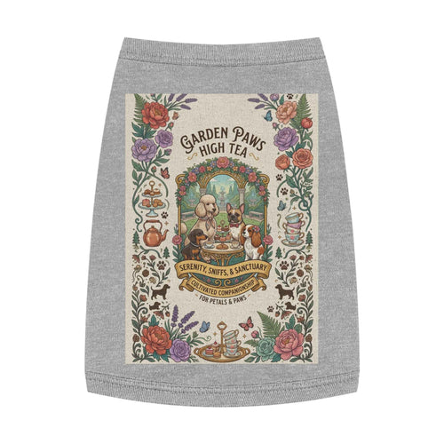 Garden Paws Floral Pet Tank Top - Vintage High Tea Party Style for Dogs & Cats - Tulique