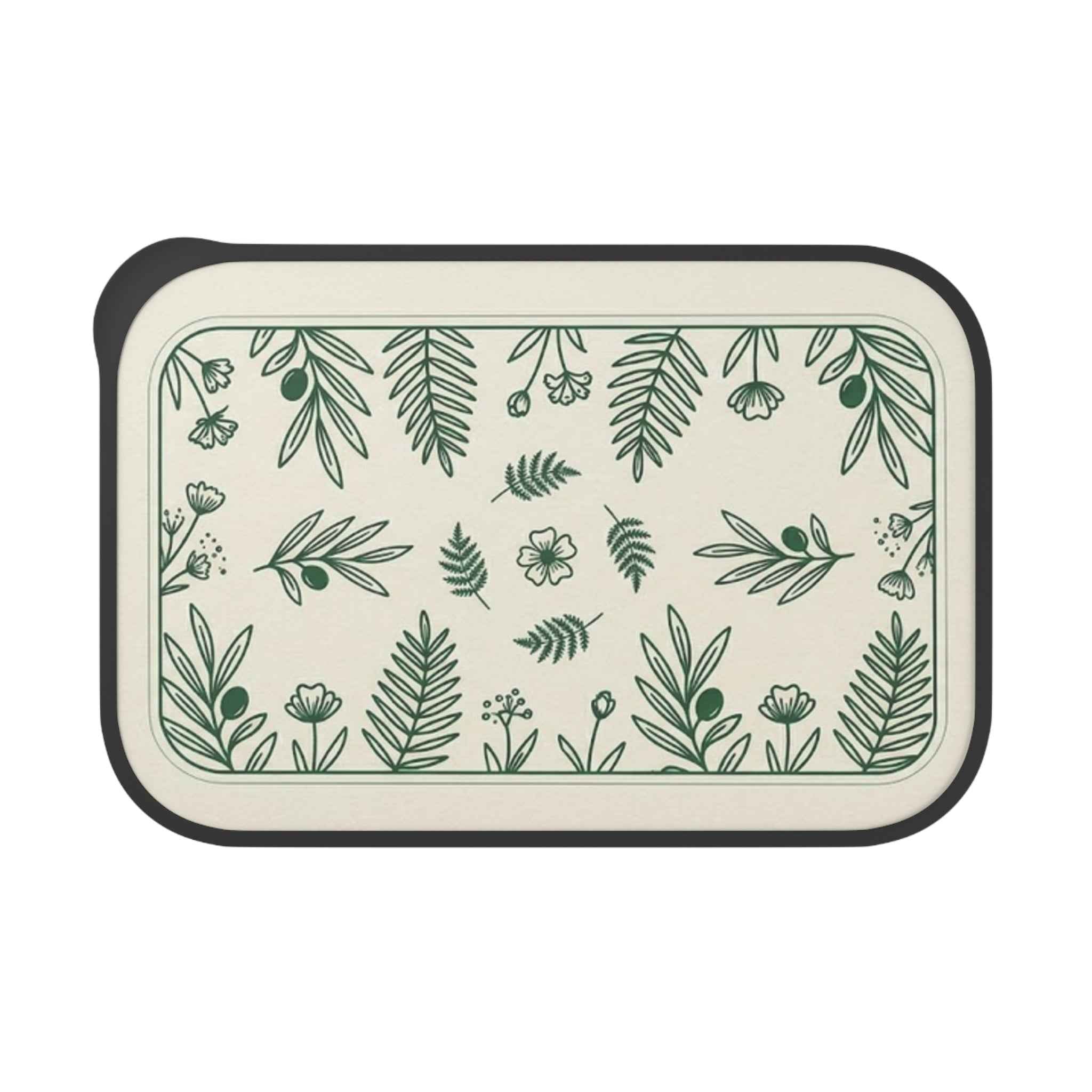Botanical Eco-Friendly Bento Box - Sustainable Lunch Container with Band & Utensils - Tulique