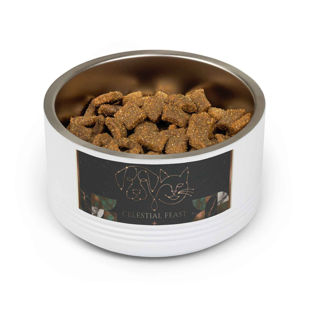 Celestial Pet Bowl - 18oz Stainless Steel Food and Water Dish for Cats and Dogs - Tulique