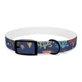 Navy Seashell Dog Collar — Coral & Shell Beach Print Adjustable Collar - Tulique