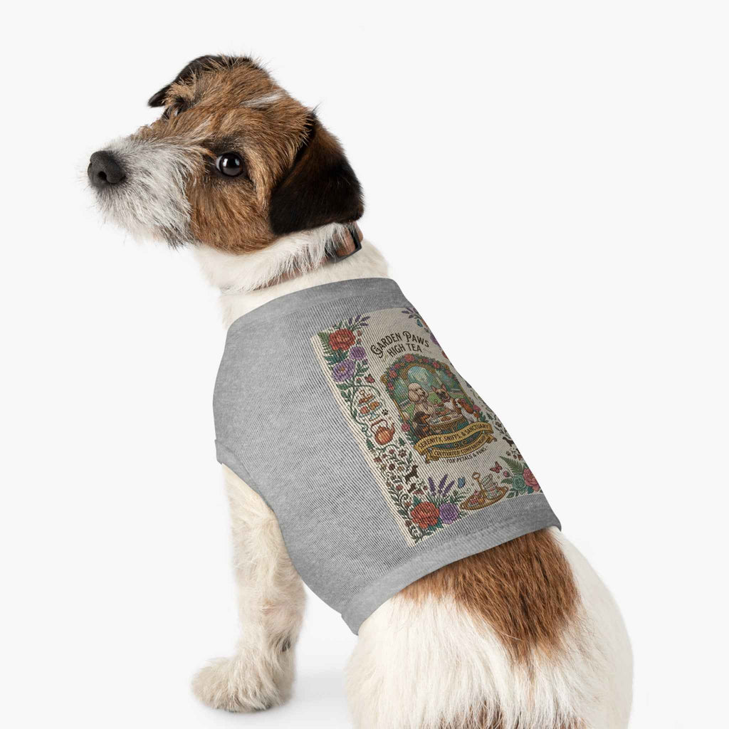 Garden Paws Floral Pet Tank Top - Vintage High Tea Party Style for Dogs & Cats - Tulique