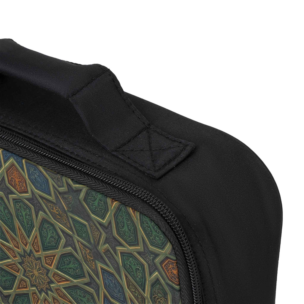 Geometric Mosaic Lunch Bag — Insulated Boho Moroccan-Inspired Tote - Tulique