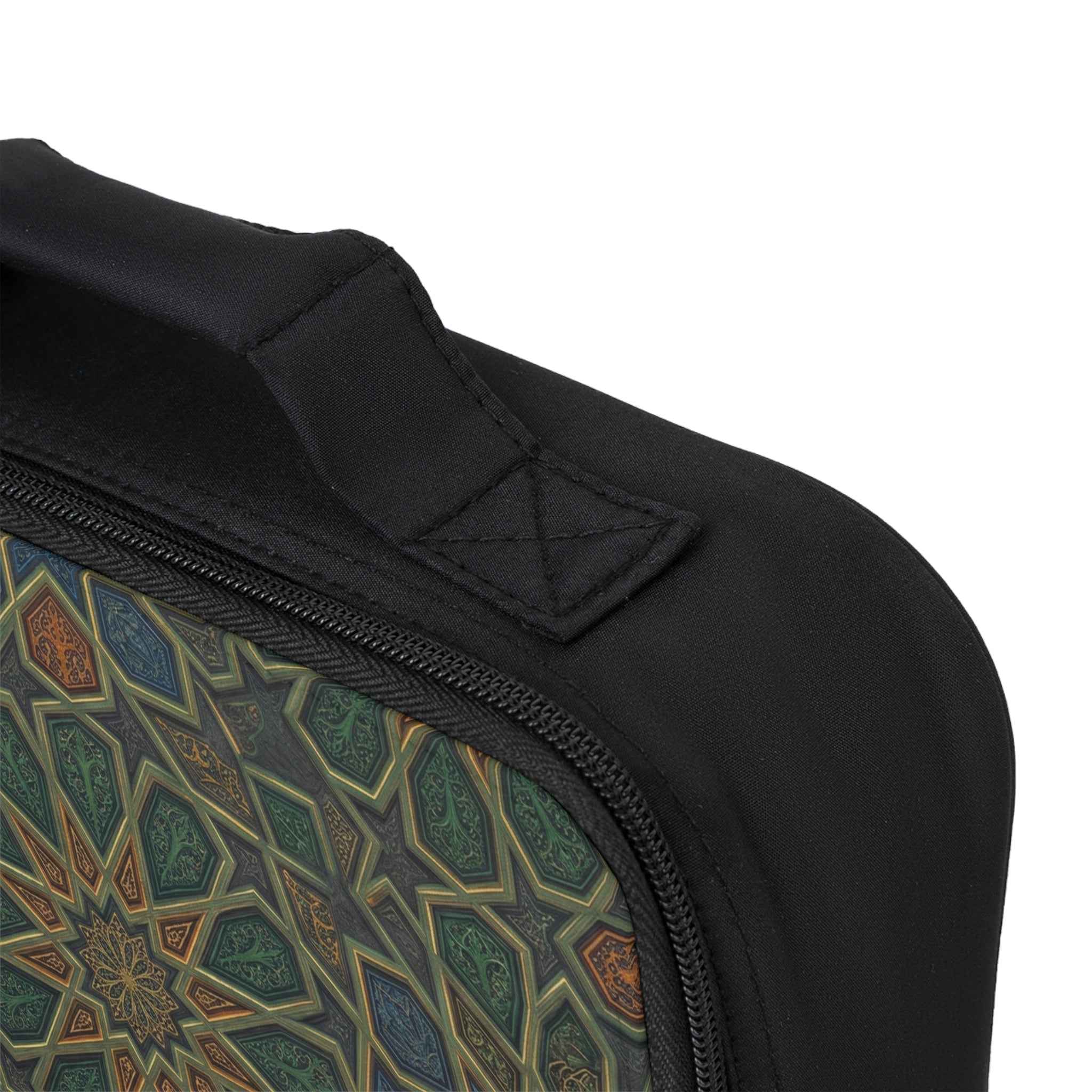 Geometric Mosaic Lunch Bag — Insulated Boho Moroccan-Inspired Tote - Tulique
