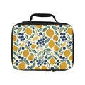 Citrus Blossom Insulated Lunch Bag - Lemon & Berry Pattern Tote with vibrant fruit design