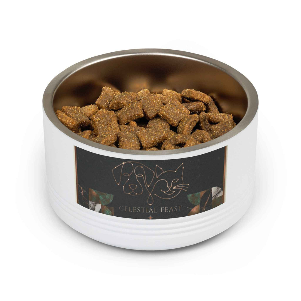 Celestial Pet Bowl - 18oz Stainless Steel Food and Water Dish for Cats and Dogs - Tulique