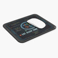 Coding mouse pad - large extended desk mat for programmers in black