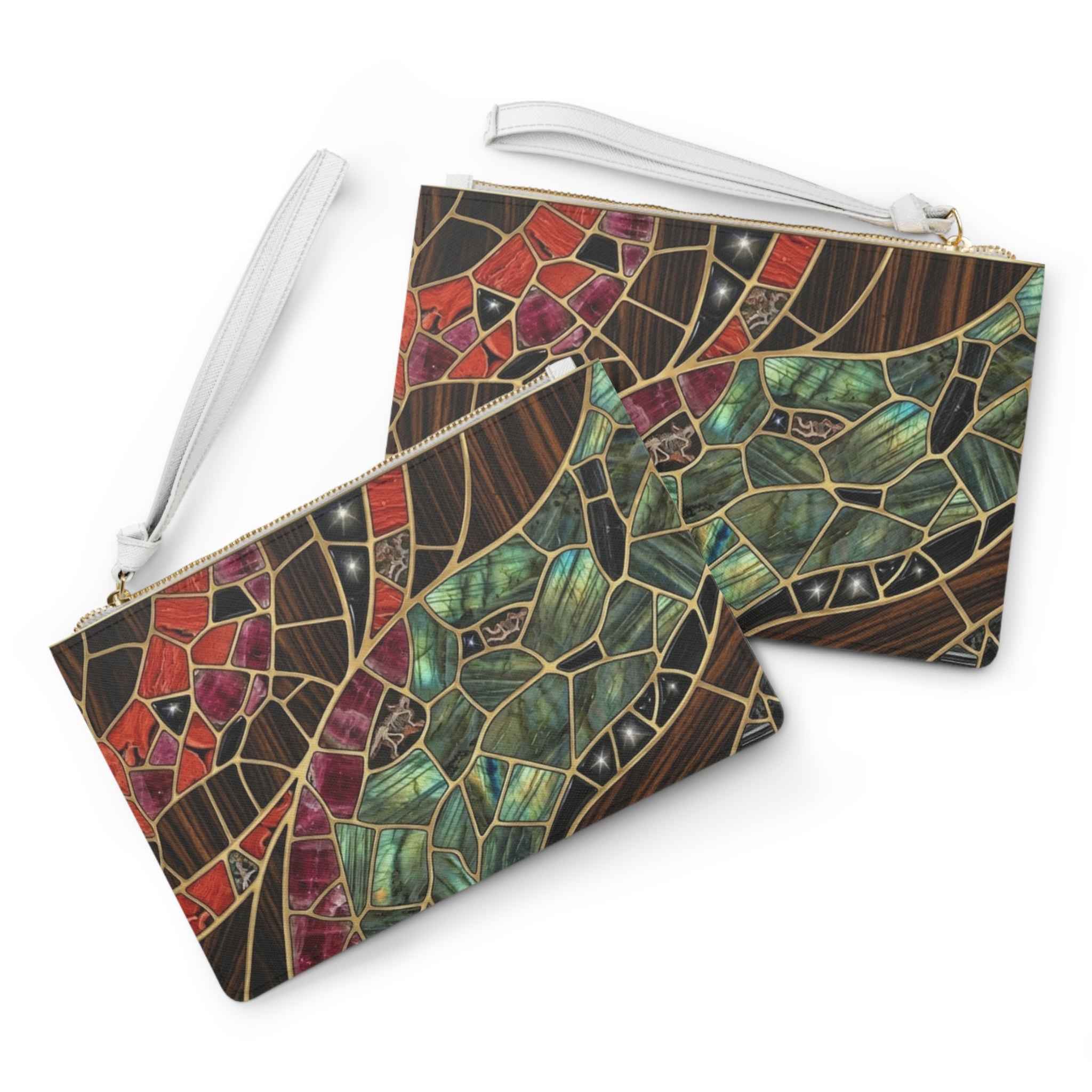 Stained Glass Mosaic Clutch for Elegant Fashion Statement - Tulique