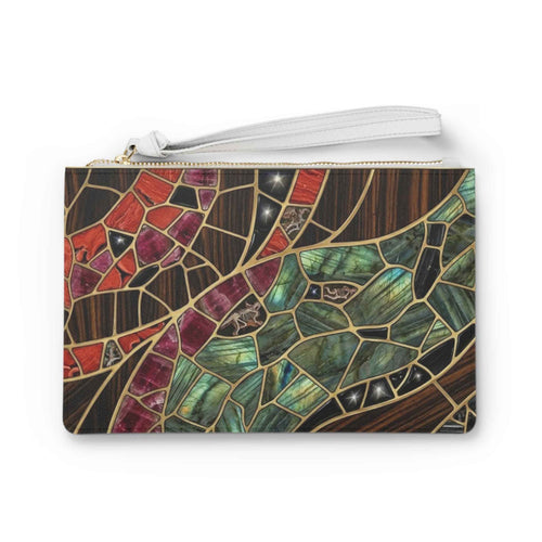 Stained Glass Mosaic Clutch for Elegant Fashion Statement - Tulique