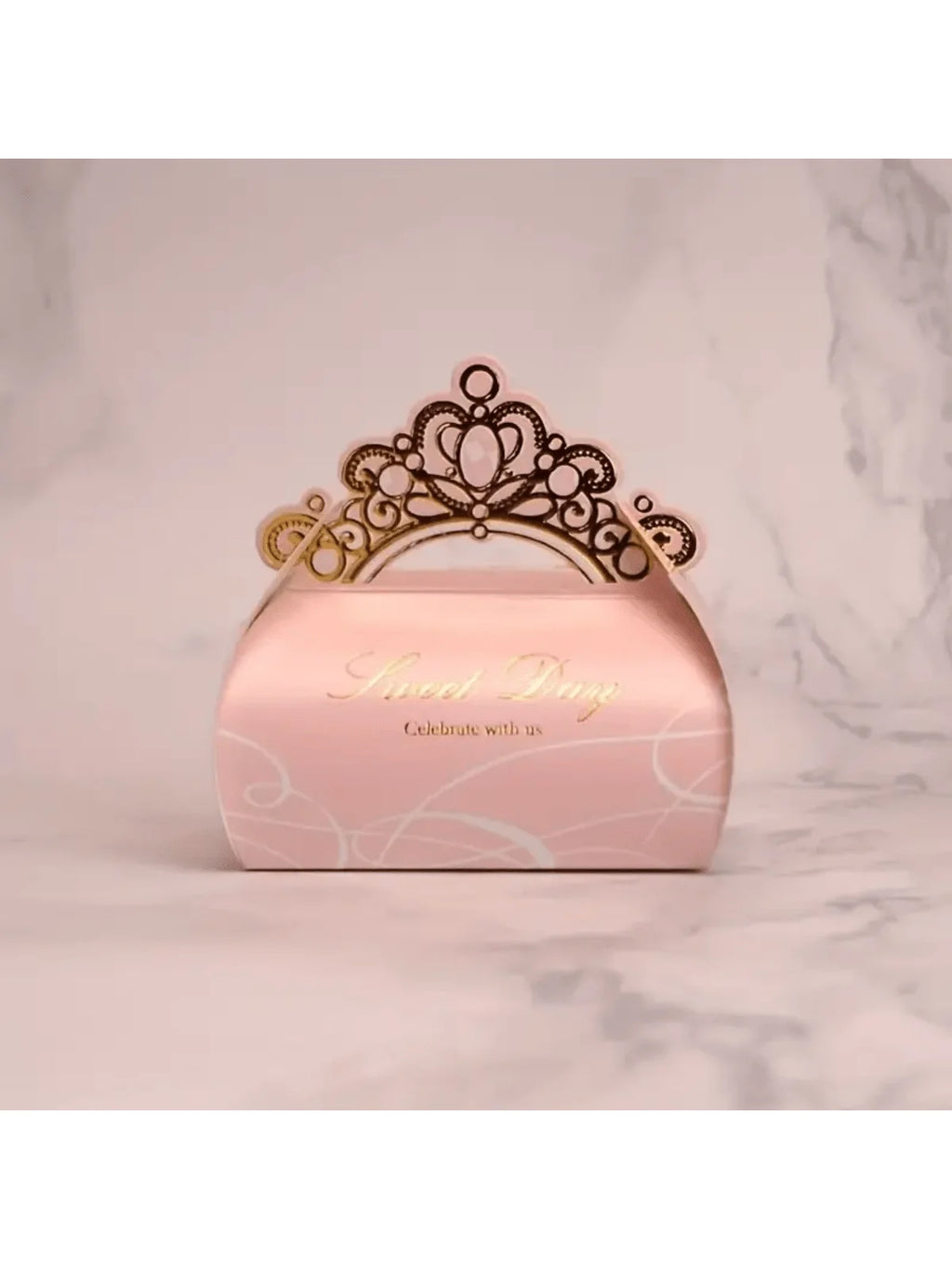 Premium Bridesmaid Gift Box - Shiny Glitter Crown Design