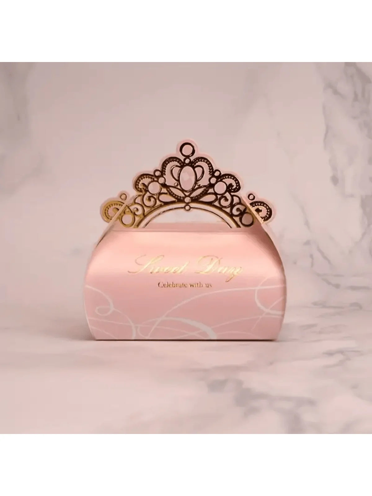 Premium Bridesmaid Gift Box - Shiny Glitter Crown Design