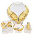 Gorgeous Luxury Wedding Jewelry Set - 24K Pendant & Matching Accessories