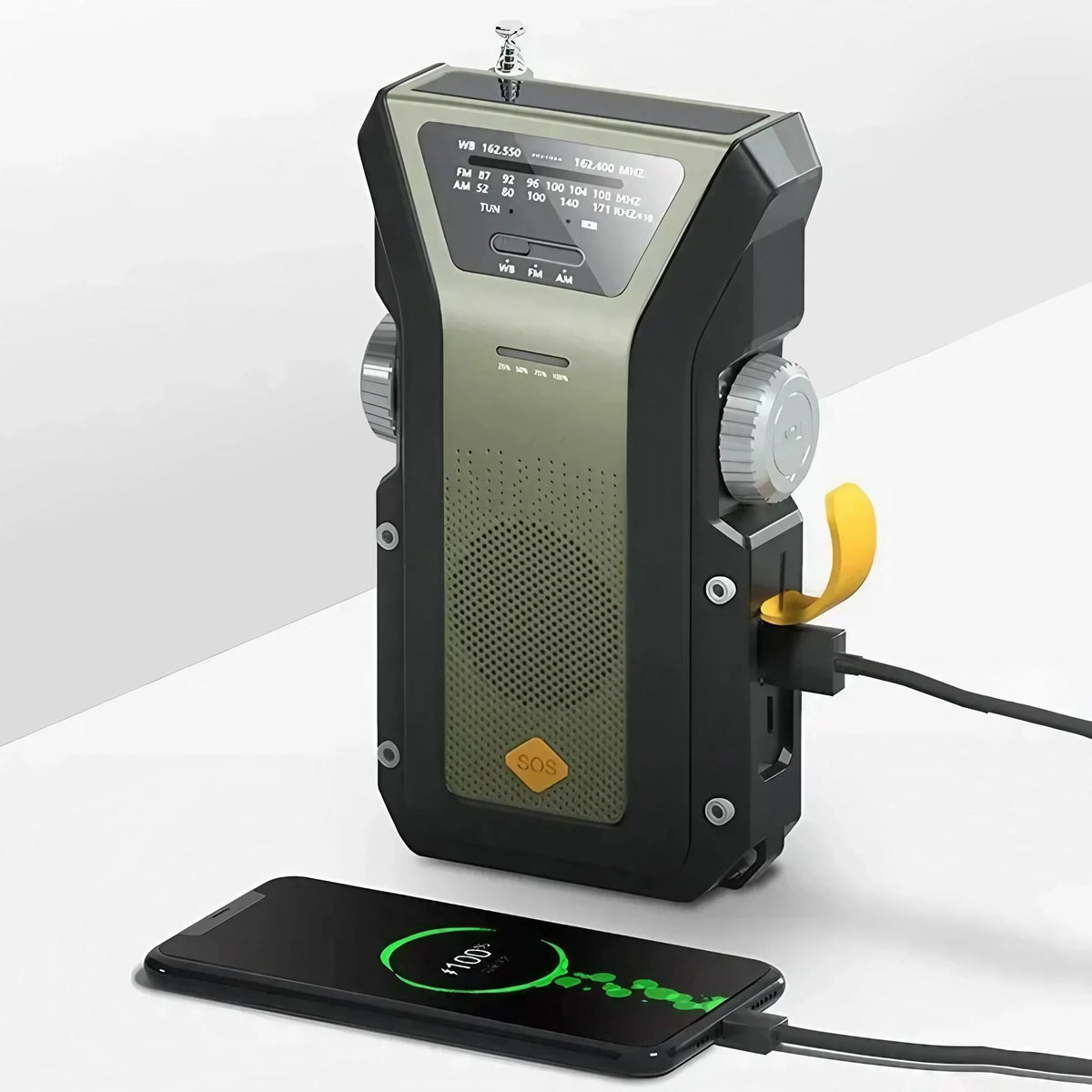 Essential Emergency Weather Radio - Solar & Hand Crank Powered