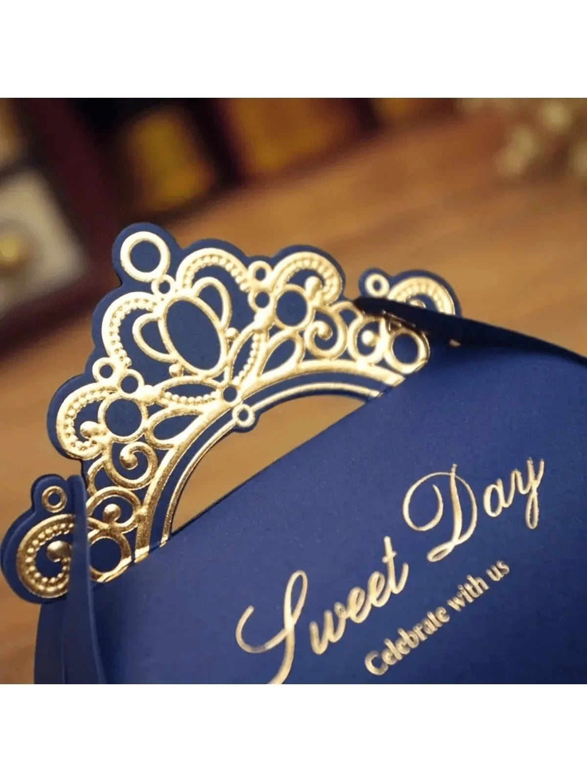 Premium Bridesmaid Gift Box - Shiny Glitter Crown Design