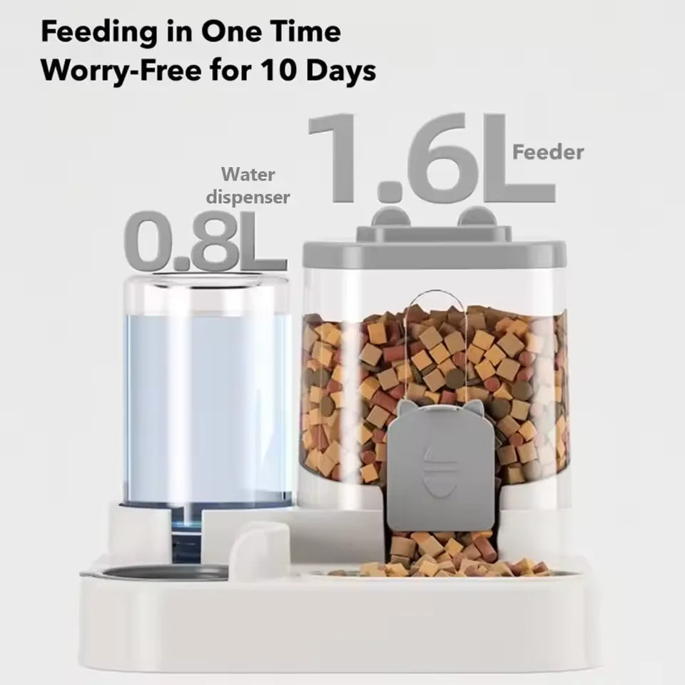Premium Automatic Pet Feeder - Large Capacity & Water Dispenser
