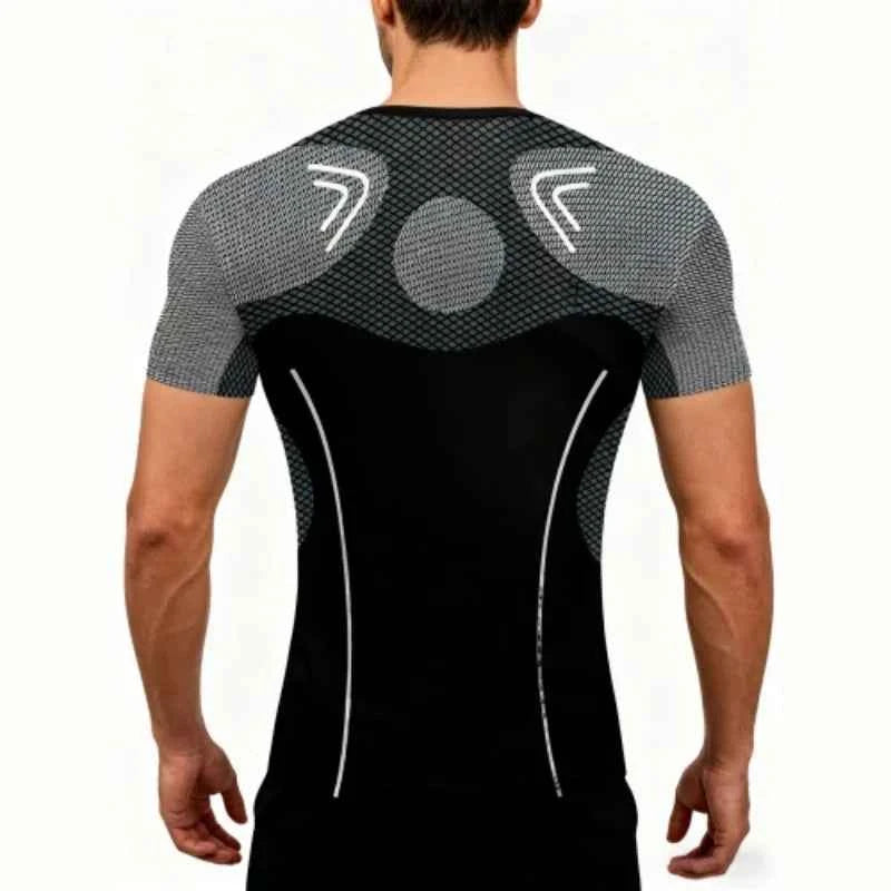 Premium Men's Arc Reactor Compression Shirt - Quick Dry Gym Tee