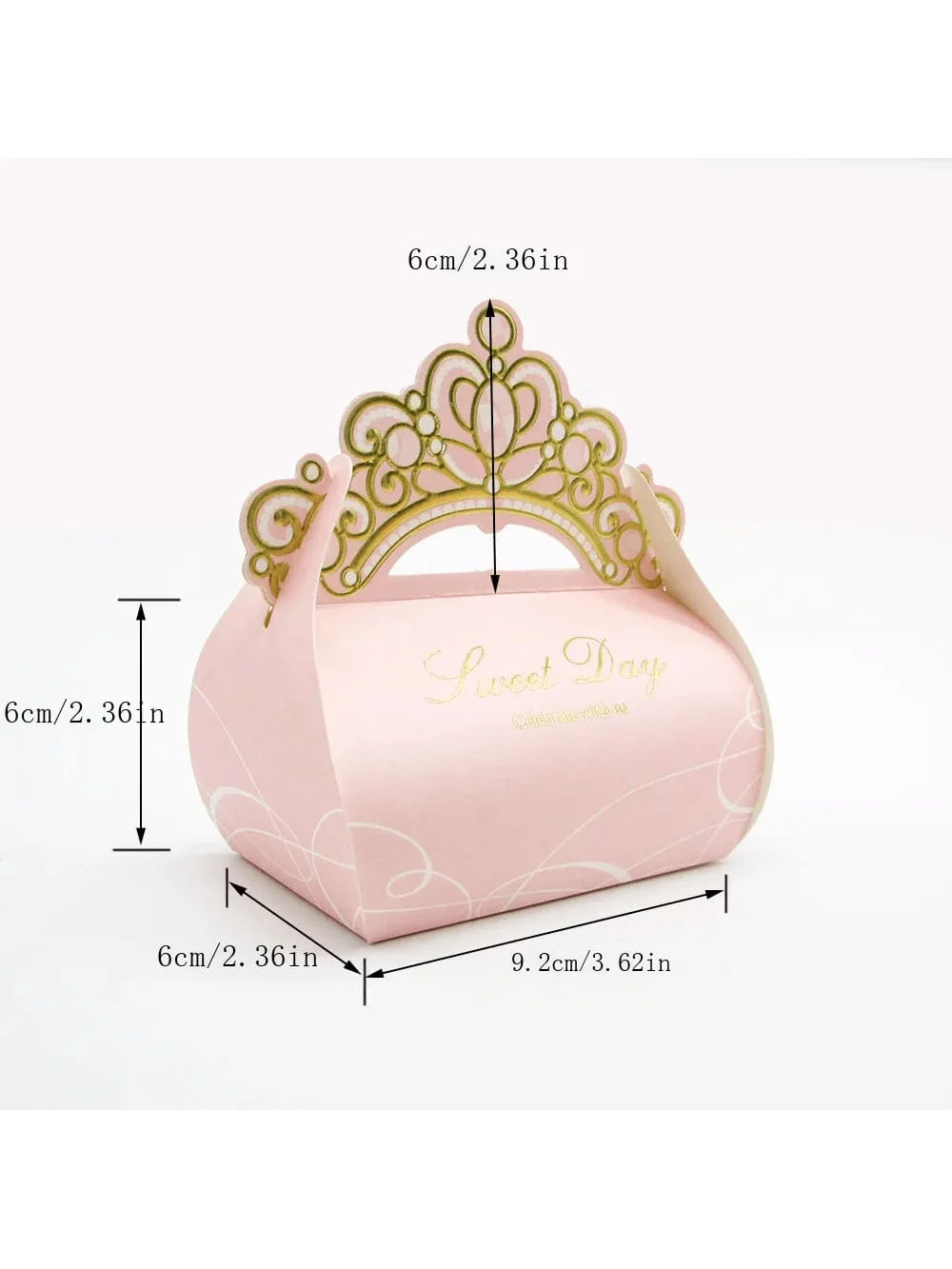 Premium Bridesmaid Gift Box - Shiny Glitter Crown Design