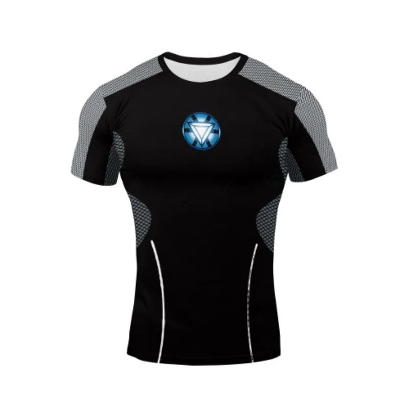 Premium Men's Arc Reactor Compression Shirt - Quick Dry Gym Tee