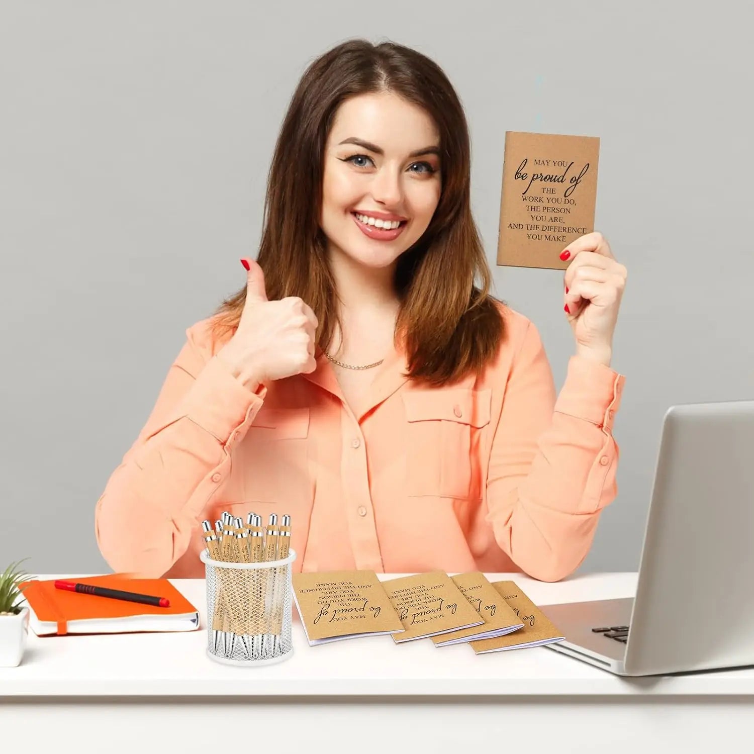 Premium Motivational Gift Set - Signature Pen & Gratitude Cards