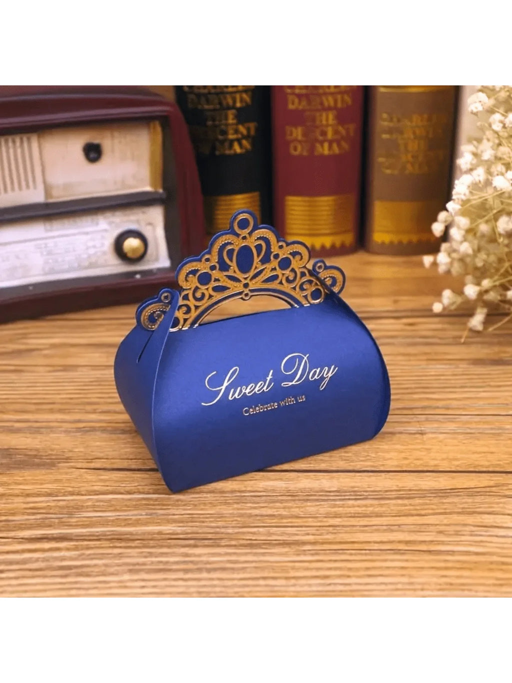 Premium Bridesmaid Gift Box - Shiny Glitter Crown Design