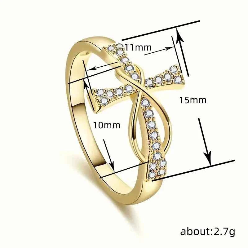 H333 Religious Diamond Ring Yellow Gold Round Brilliant Cut Natural G Color Unisex For Ceremonies