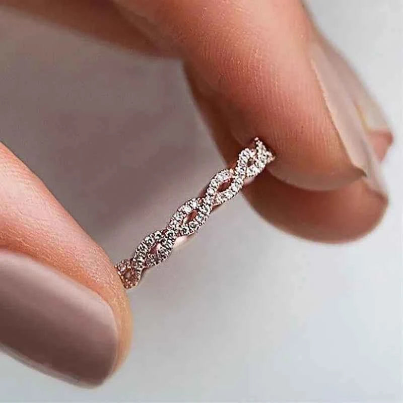 F1227 Rose Gold Diamond Women's Emerald Cut Natural Diamond Engagement Ring G Color Side Diamond Elegant Jewelry