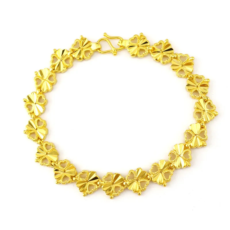 Elegant 18k Gold Bracelet for Women - Fine Chain & Link