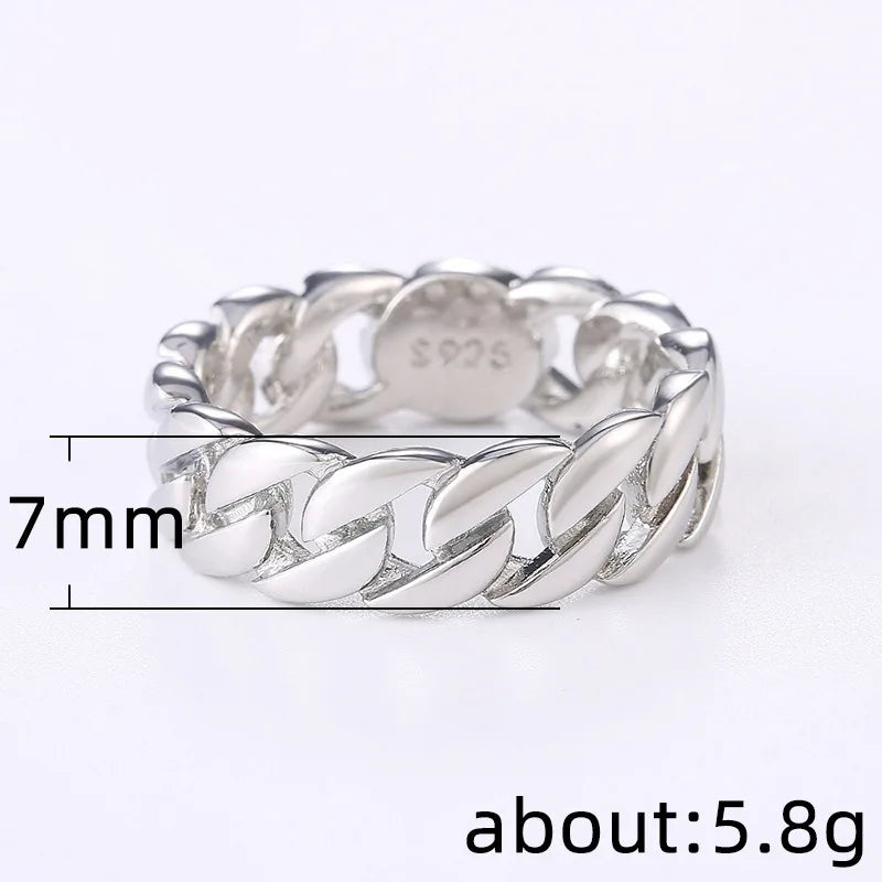 Premium Gold Chain Ring - 18K Gold Plated Unisex Design