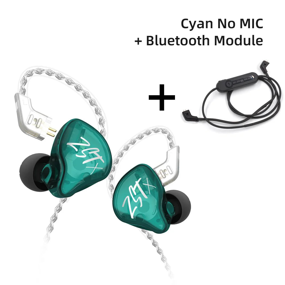 KZ ZST X 1BA 1DD Hybrid HIFI In Ear Earphones Bass Earbud Sport Noise Cancelling Headset KZ ZSTX ZSNPRO ZSX EDX PRO VX C12