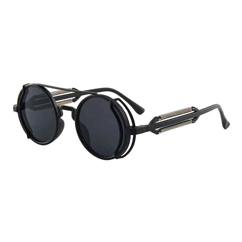 Classic Steampunk Sunglasses - Luxury Retro Round Frame