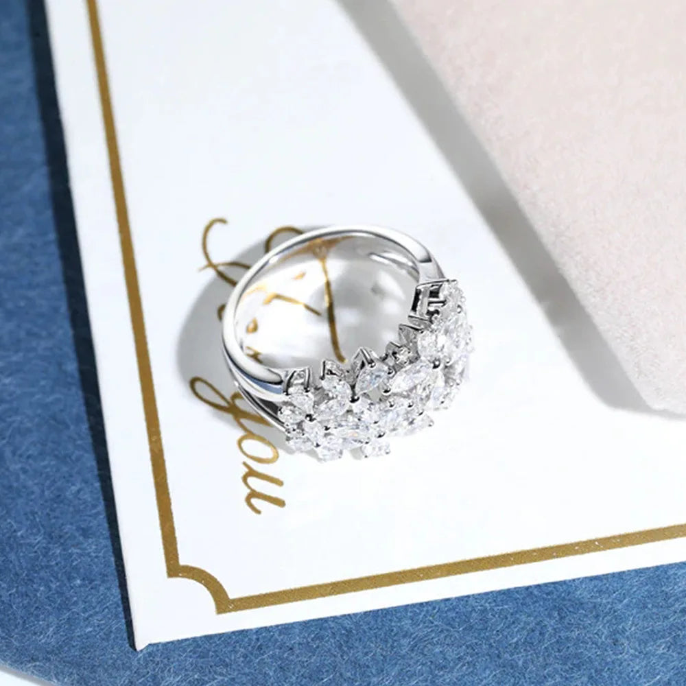 Elegant Marquise Cut Diamond Ring - Premium White Gold