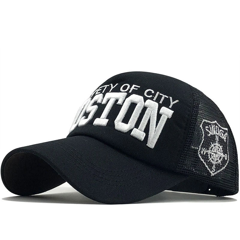 3D Embroidery Cotton Letter Men's Mesh Baseball Cap Women's Summer fishing Cap Gorra Hombre Snapback Caps Bone Dad Hat 56-60CM - Tulique
