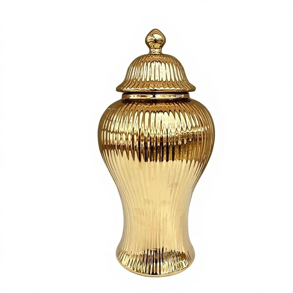 Ceramic Flower Vase - Light Luxury European Tabletop Vase & Storage Jar - Tulique