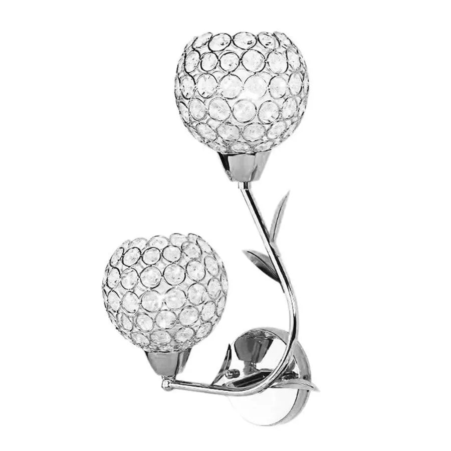Luxury Crystal Bedside Wall Light Fixture - Elegant Home Decor