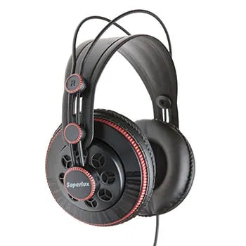 Premium Semi-Open Monitor Headphones - Super Bass & 50mm Drivers