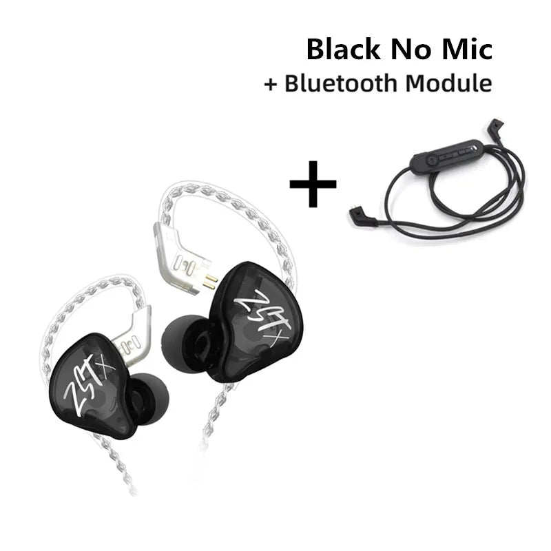 KZ ZST X 1BA 1DD Hybrid HIFI In Ear Earphones Bass Earbud Sport Noise Cancelling Headset KZ ZSTX ZSNPRO ZSX EDX PRO VX C12
