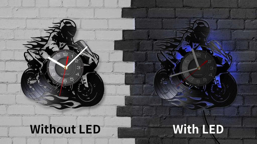 Professional Motorcycle Vinyl Wall Clock - Extreme Freestyle Decor