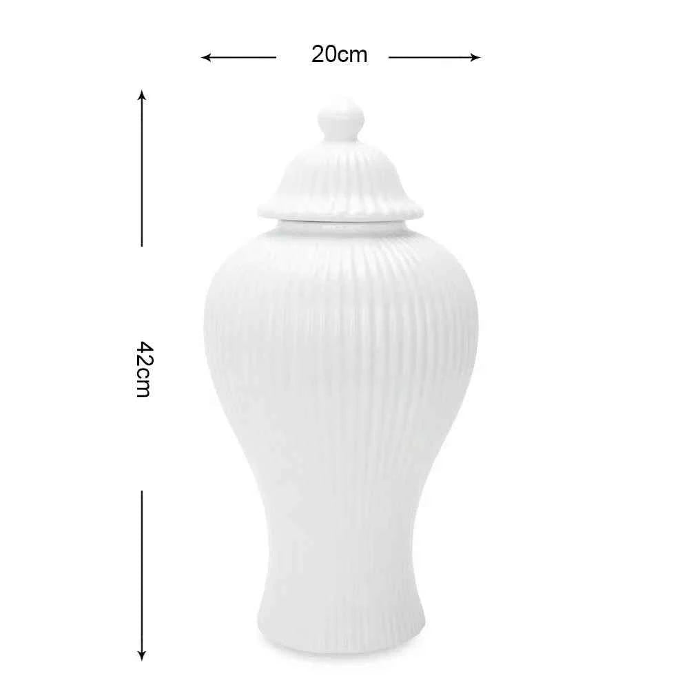 Elegant Ceramic Flower Vase - Light Luxury European Decor