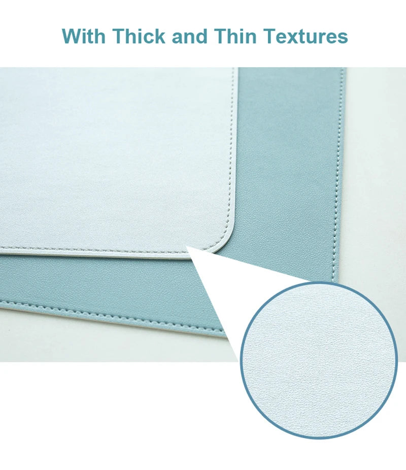 Premium Large Gaming Mouse Pad - Waterproof PU Leather Desk Mat