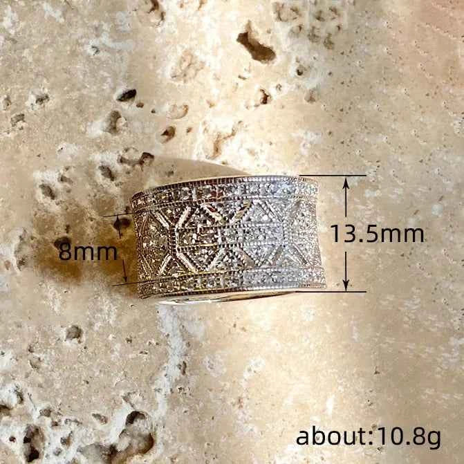 Q672 Women's White Gold Diamond Ring Round Brilliant Cut Natural G Color Classic Wedding Band
