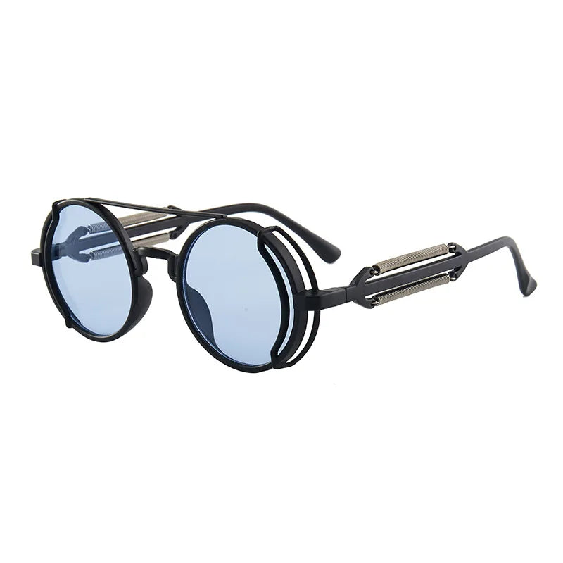 Classic Steampunk Sunglasses - Luxury Retro Round Frame