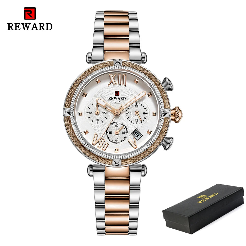 Premium Luxury Women's Quartz Watch - Waterproof & Elegant