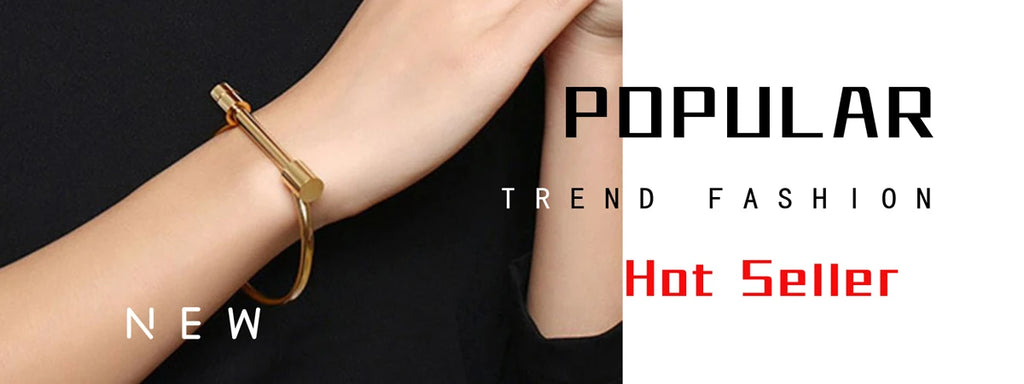 Elegant Gold Zircon Bangle - Stainless Steel & Retro Design