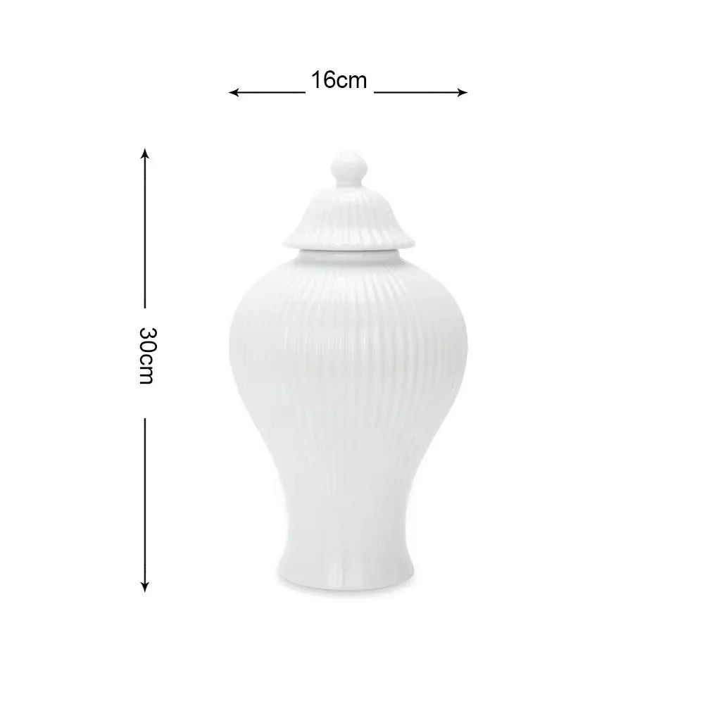 Ceramic Flower Vase - Light Luxury European Tabletop Vase & Storage Jar - Tulique