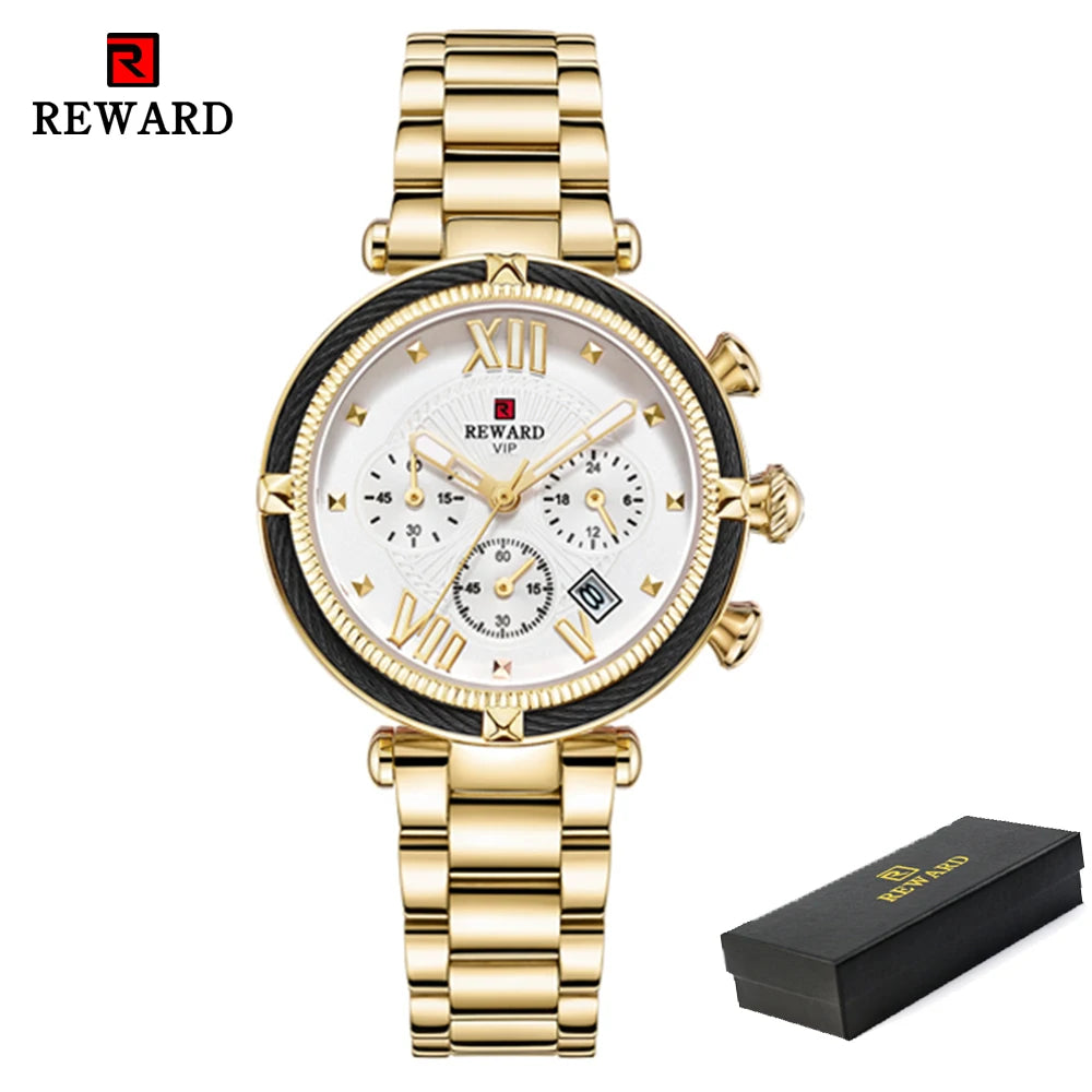 Premium Luxury Women's Quartz Watch - Waterproof & Elegant