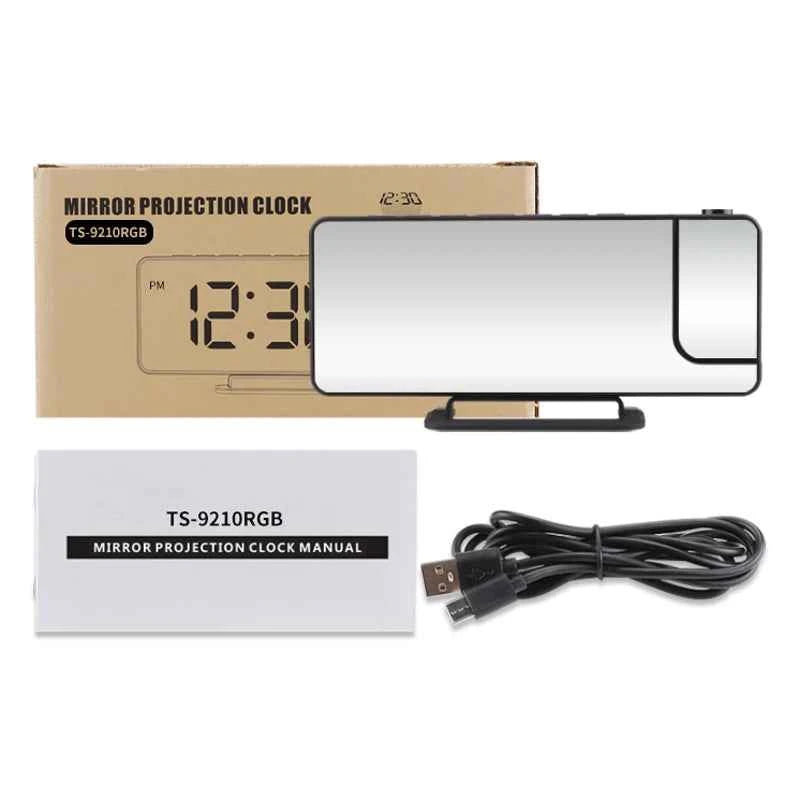 3D LED Alarm Clock - Digital Mirror Desk Clock with Dual Alarm & Snooze - Tulique